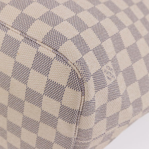 LOUIS VUITTON Damier Azur Neverfull MM Tote Bag N41605 LV Auth 204040A