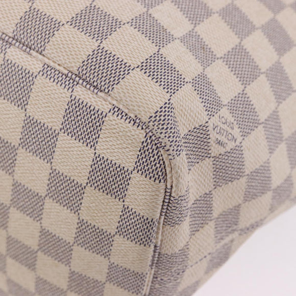 LOUIS VUITTON Damier Azur Neverfull MM Tote Bag N41605 LV Auth 204040A