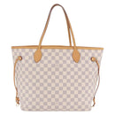 LOUIS VUITTON Damier Azur Neverfull MM Tote Bag N41605 LV Auth 204040A-3
