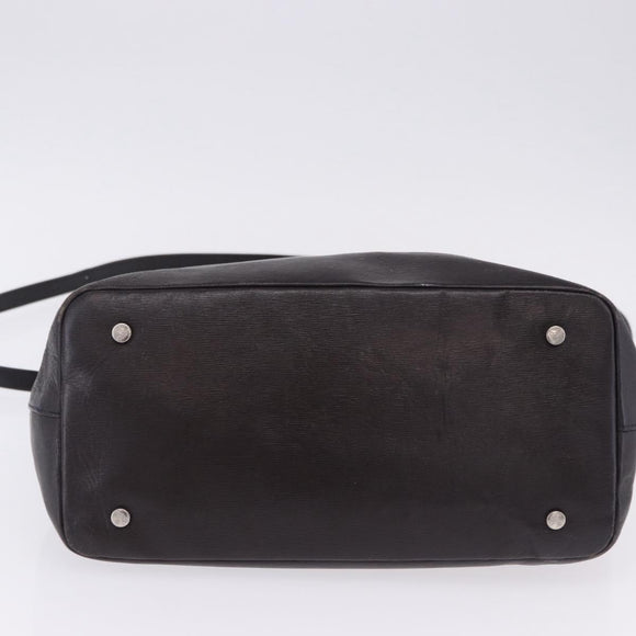 Vivienne Westwood Tote Bag Leather 2way Black Silver Auth 204042