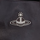Vivienne Westwood Tote Bag Leather 2way Black Silver Auth 204042-23