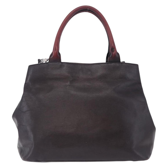 Vivienne Westwood Tote Bag Leather 2way Black Silver Auth 204042