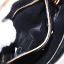 Miu Miu Biker Shoulder Bag Leather Red Gold Auth 204043A-34