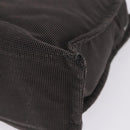 HERMES Her Line Tote MM Tote Bag Canvas Gray Silver Auth 204044-22