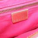 CELINE Paris Macadam Canvas Shoulder Bag Denim Pink Gold Auth 204045A-23