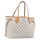 LOUIS VUITTON Damier Azur Neverfull PM Tote Bag N41362 LV Auth 204046A-1