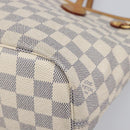 LOUIS VUITTON Damier Azur Neverfull PM Tote Bag N41362 LV Auth 204046A-15