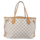 LOUIS VUITTON Damier Azur Neverfull PM Tote Bag N41362 LV Auth 204046A-2
