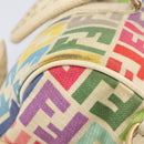 FENDI Zucca Canvas Hand Bag 2way Multicolor Gold Auth 204048A-10