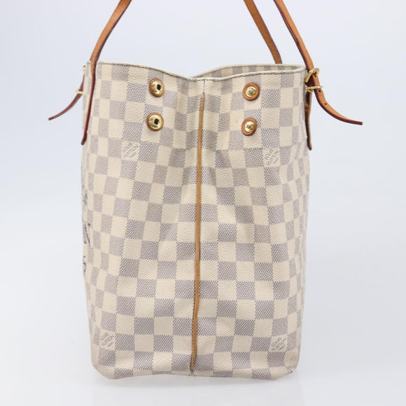 LOUIS VUITTON Damier Azur Cabas MM Shoulder Bag N41375 LV Auth 204051