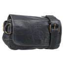Vivienne Westwood Shoulder Bag Leather Black Auth 204052-1