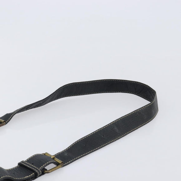 Vivienne Westwood Shoulder Bag Leather Black Auth 204052
