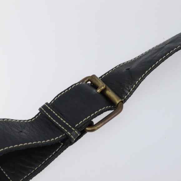 Vivienne Westwood Shoulder Bag Leather Black Auth 204052
