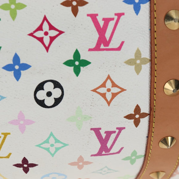 LOUIS VUITTON Monogram Multicolor Keepall 45 Bag White M92641 LV Auth 204053V
