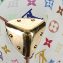 LOUIS VUITTON Monogram Multicolor Keepall 45 Bag White M92641 LV Auth 204053V-16