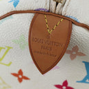 LOUIS VUITTON Monogram Multicolor Keepall 45 Bag White M92641 LV Auth 204053V-18