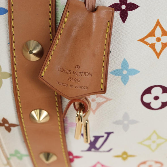 LOUIS VUITTON Monogram Multicolor Keepall 45 Bag White M92641 LV Auth 204053V