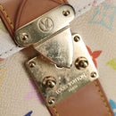 LOUIS VUITTON Monogram Multicolor Keepall 45 Bag White M92641 LV Auth 204053V-24
