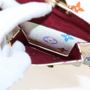 LOUIS VUITTON Monogram Multicolor Keepall 45 Bag White M92641 LV Auth 204053V-26