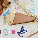 LOUIS VUITTON Monogram Multicolor Keepall 45 Bag White M92641 LV Auth 204053V-29