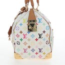 LOUIS VUITTON Monogram Multicolor Keepall 45 Bag White M92641 LV Auth 204053V-3