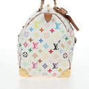LOUIS VUITTON Monogram Multicolor Keepall 45 Bag White M92641 LV Auth 204053V-4