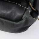 Vivienne Westwood Shoulder Bag Leather Black Gold Auth 204055-14