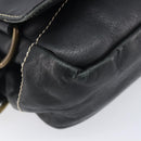 Vivienne Westwood Shoulder Bag Leather Black Gold Auth 204055-15