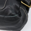 Vivienne Westwood Shoulder Bag Leather Black Gold Auth 204055-16