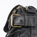 Vivienne Westwood Shoulder Bag Leather Black Gold Auth 204055-17