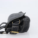 Vivienne Westwood Shoulder Bag Leather Black Gold Auth 204055-4