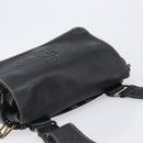 Vivienne Westwood Shoulder Bag Leather Black Gold Auth 204055-6