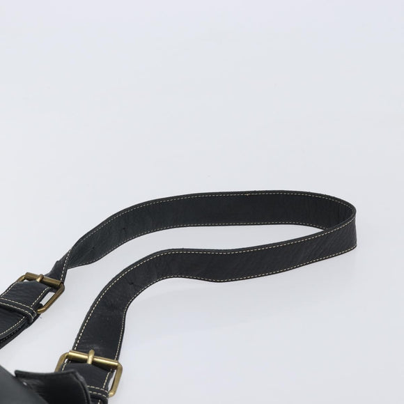 Vivienne Westwood Shoulder Bag Leather Black Gold Auth 204055