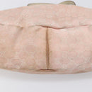 GUCCI GG Canvas Abbey Tote Bag Pink Gold 130736 Auth 204056-12