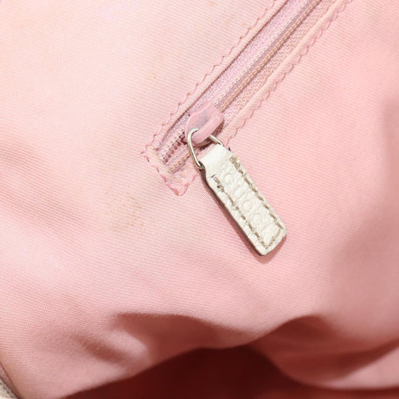 GUCCI GG Canvas Abbey Tote Bag Pink Gold 130736 Auth 204056