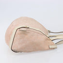 GUCCI GG Canvas Abbey Tote Bag Pink Gold 130736 Auth 204056-6
