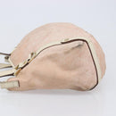 GUCCI GG Canvas Abbey Tote Bag Pink Gold 130736 Auth 204056-7