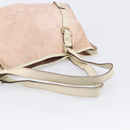 GUCCI GG Canvas Abbey Tote Bag Pink Gold 130736 Auth 204056-9