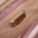 Miu Miu Hand Bag Leather 2way Beige Gold Auth 204057V-22