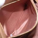 Miu Miu Hand Bag Leather 2way Beige Gold Auth 204057V-26
