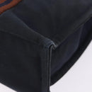 HERMES New Fourre Tout PM Hand Bag Canvas Navy Silver Auth 204058-15