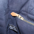 HERMES New Fourre Tout PM Hand Bag Canvas Navy Silver Auth 204058-23