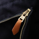 HERMES New Fourre Tout PM Hand Bag Canvas Navy Silver Auth 204058-24