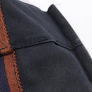 HERMES New Fourre Tout PM Hand Bag Canvas Navy Silver Auth 204058-26