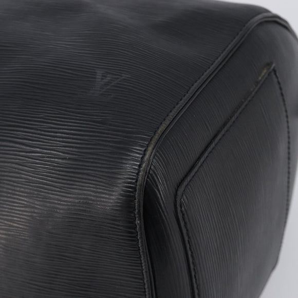 LOUIS VUITTON Epi Keepall 45 Boston Bag Black M42972 LV Auth 204059A