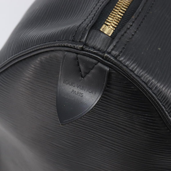 LOUIS VUITTON Epi Keepall 45 Boston Bag Black M42972 LV Auth 204059A