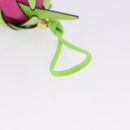 LOEWE Dragon Fruit Charm Leather Pink Gold Auth 204060M-7