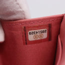 CHANEL V Stitch COCO Mark Bifold Wallet Lamb Skin Pink Silver CC Auth 204061A-27