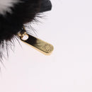 LOUIS VUITTON Porte Cles Wide Panda Bag Charm Fur Black M63094 LV Auth 204063M-15