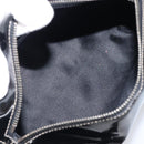 PRADA Hand Bag Patent leather Black Silver Auth 204066A-11